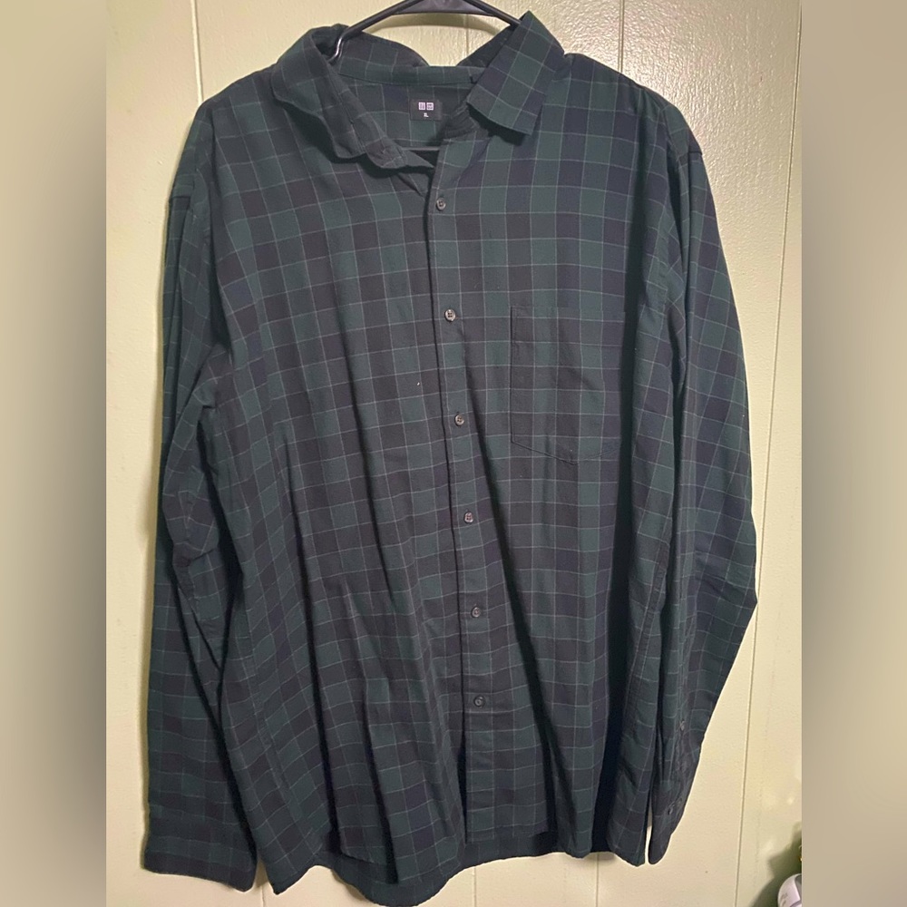 Mens Uniqlo Casual Flannel Shirt
